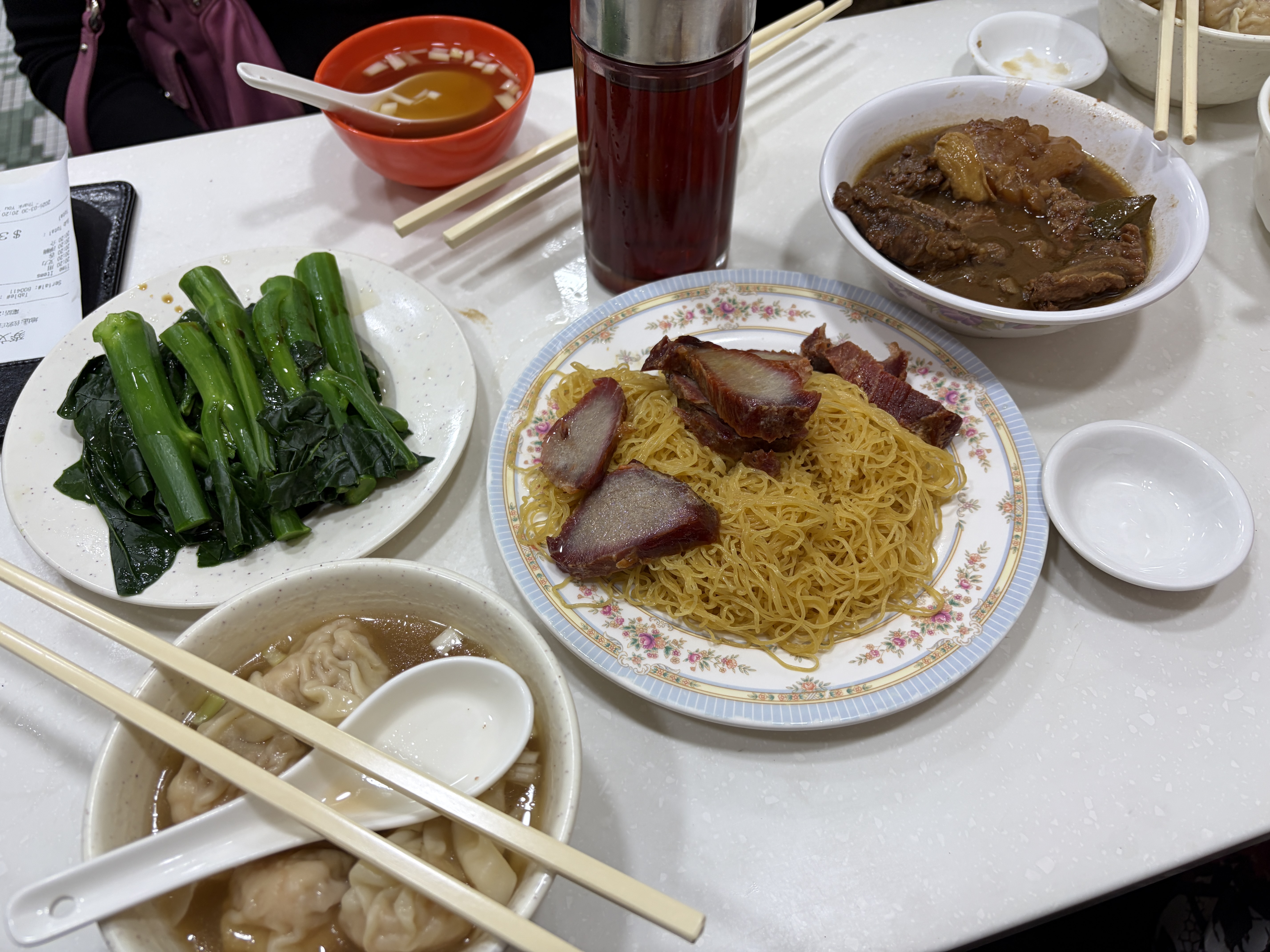 Wonton mein in Hong Kong
